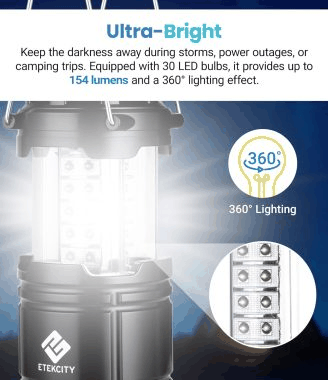 Etekcity Lampa LED na Baterie, 2 szt. — zdjęcie 2